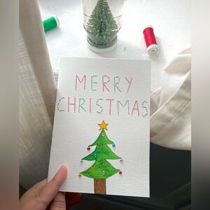 Handmade Christmas greeting card, holiday gifts, Christmas gifts, Handmade gifts